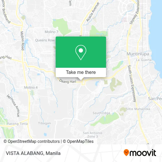 VISTA ALABANG map