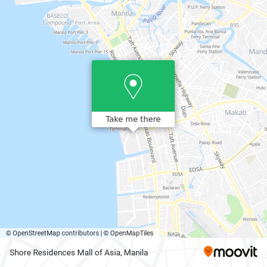Shore Residences Mall of Asia map
