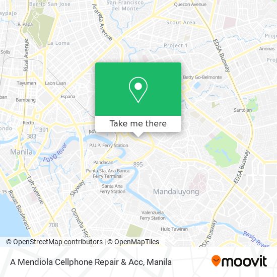 A Mendiola Cellphone Repair & Acc map