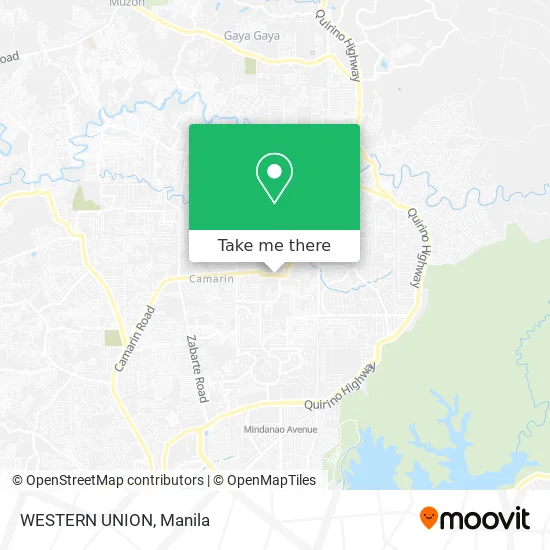WESTERN UNION map