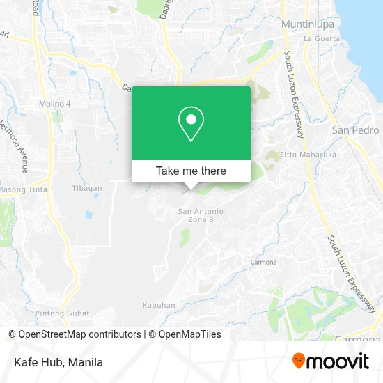 Kafe Hub map