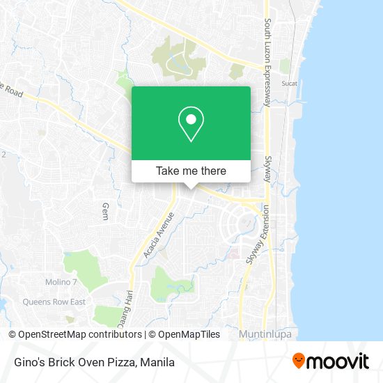 Gino's Brick Oven Pizza map