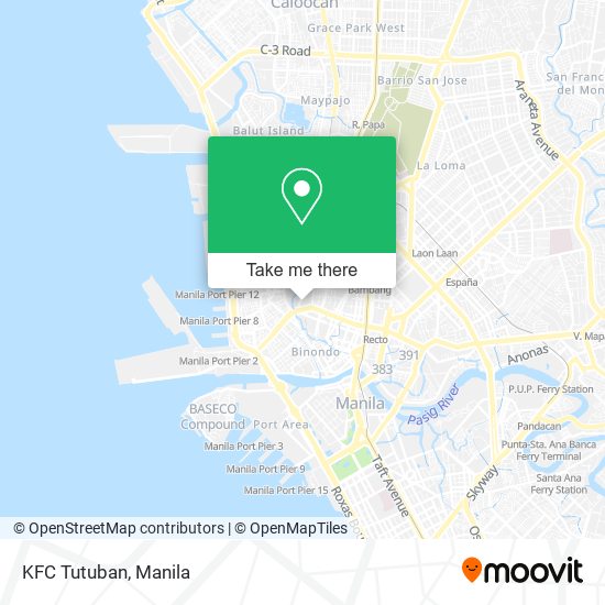 KFC Tutuban map