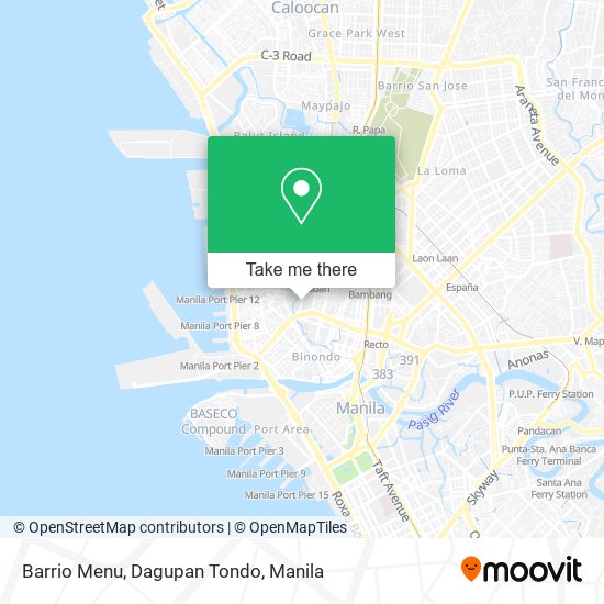 Barrio Menu, Dagupan Tondo map