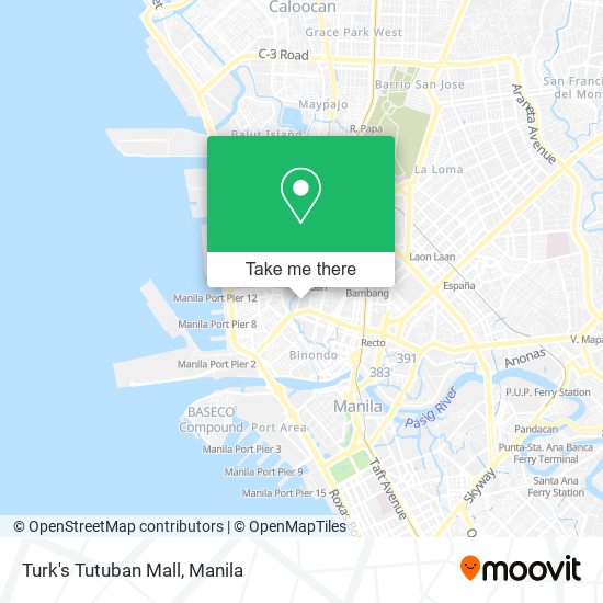 Turk's Tutuban Mall map