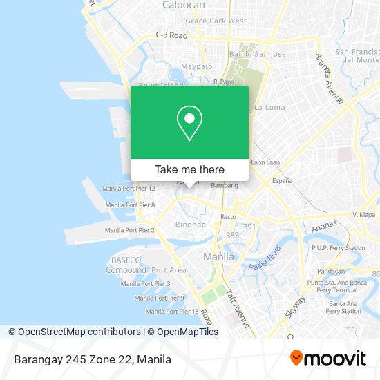 Barangay 245 Zone 22 map