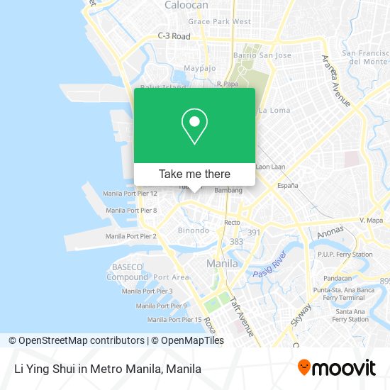 Li Ying Shui in Metro Manila map