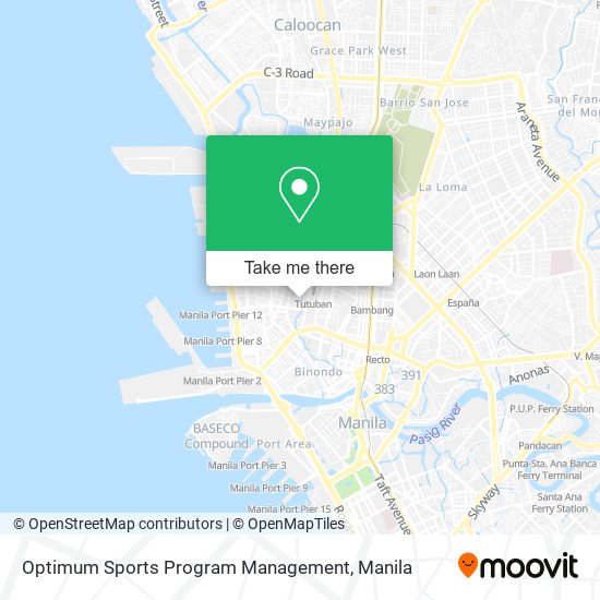 Optimum Sports Program Management map