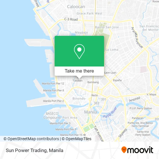 Sun Power Trading map