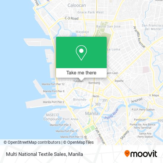 Multi National Textile Sales map