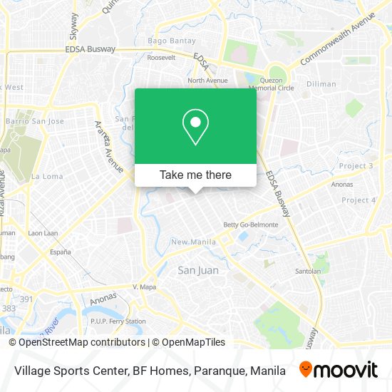 Village Sports Center, BF Homes, Paranque map