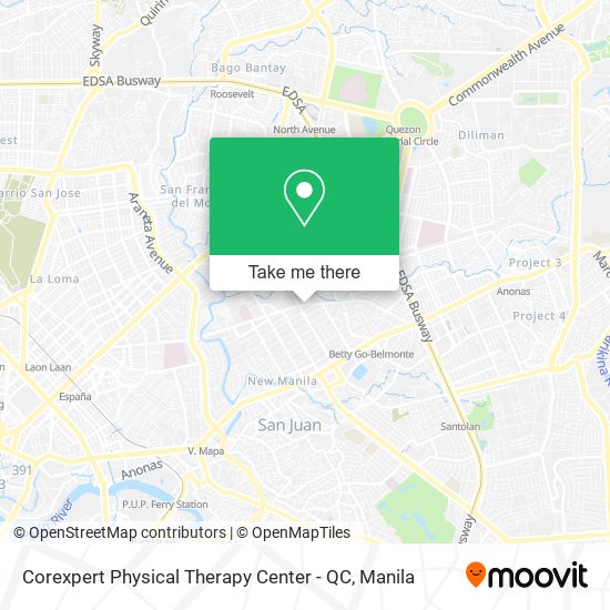 Corexpert Physical Therapy Center - QC map