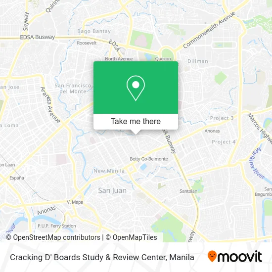 Cracking D' Boards Study & Review Center map