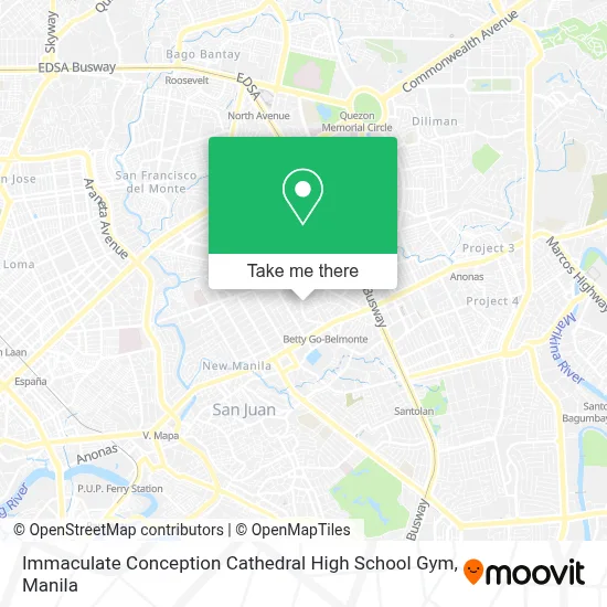 Immaculate Conception Cathedral High School Gym map