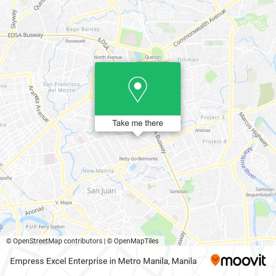 Empress Excel Enterprise in Metro Manila map