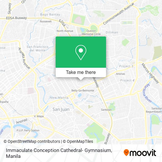 Immaculate Conception Cathedral- Gymnasium map