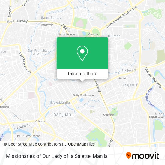 Missionaries of Our Lady of la Salette map