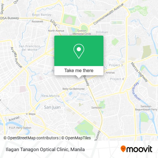 Ilagan Tanagon Optical Clinic map