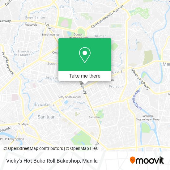 Vicky's Hot Buko Roll Bakeshop map