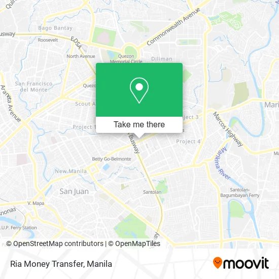 Ria Money Transfer map