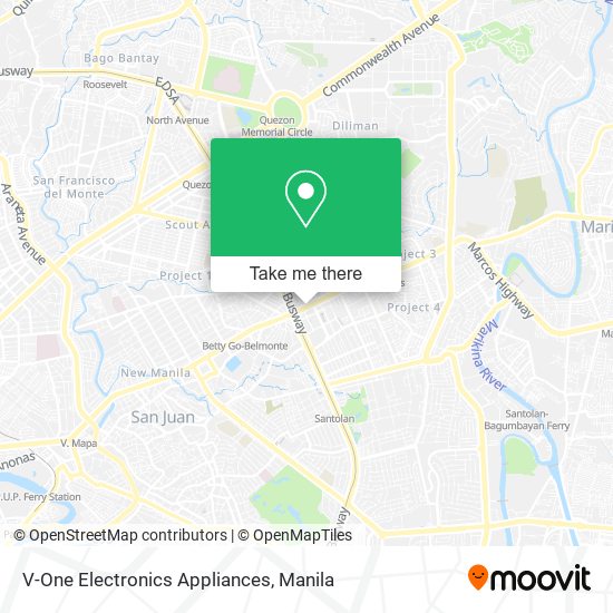 V-One Electronics Appliances map