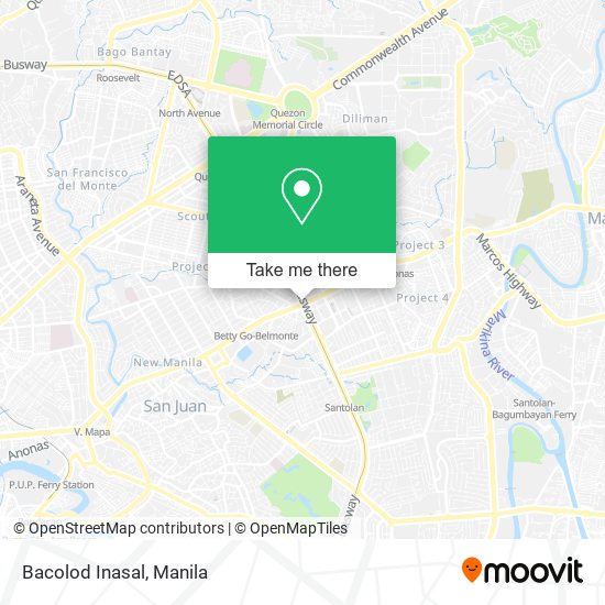 Bacolod Inasal map