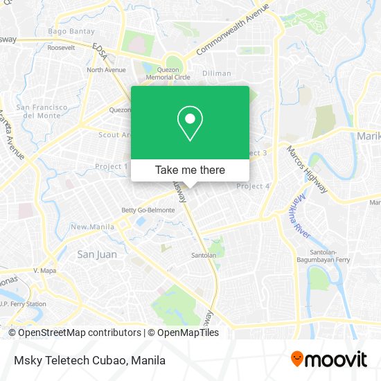 Msky Teletech Cubao map