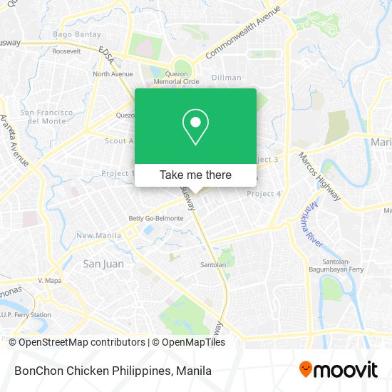 BonChon Chicken Philippines map