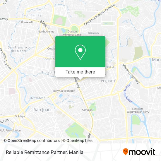 Reliable Remittance Partner map