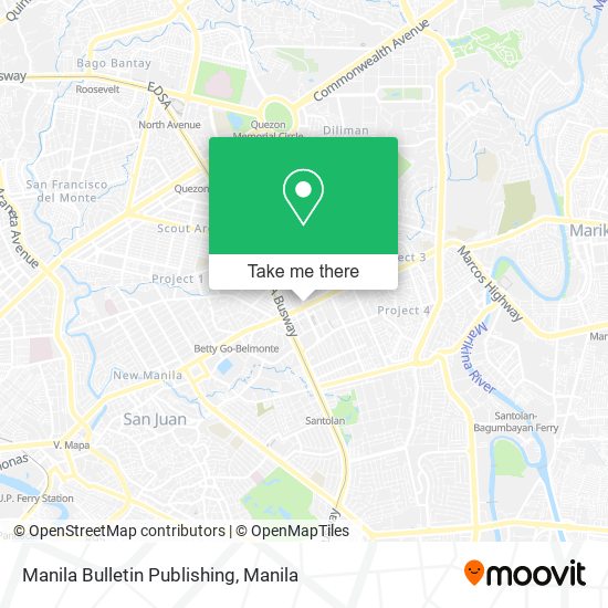 Manila Bulletin Publishing map
