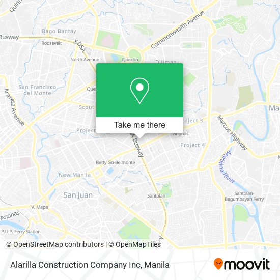 Alarilla Construction Company Inc map