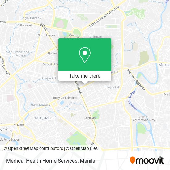 Medical Health Home Services map