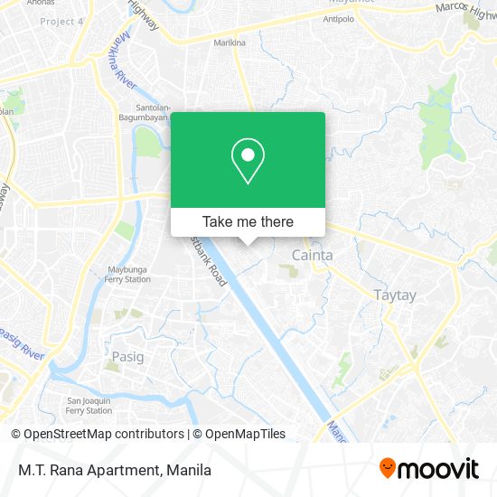 M.T. Rana Apartment map