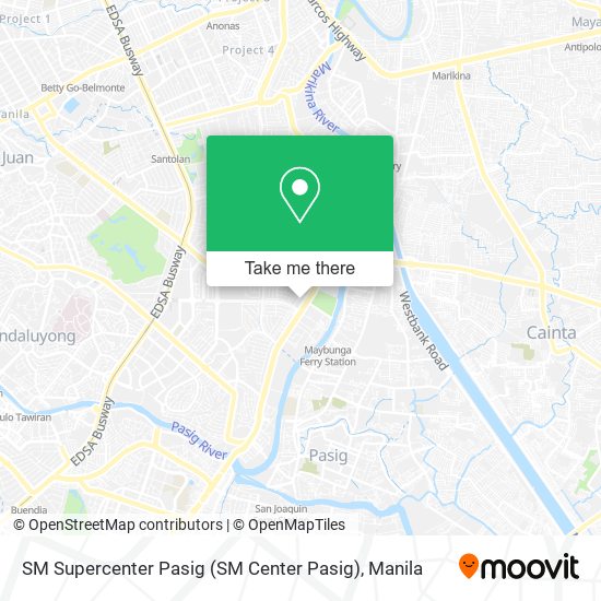 SM Supercenter Pasig (SM Center Pasig) map