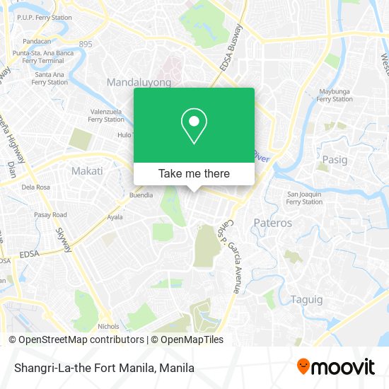 Shangri-La-the Fort Manila map