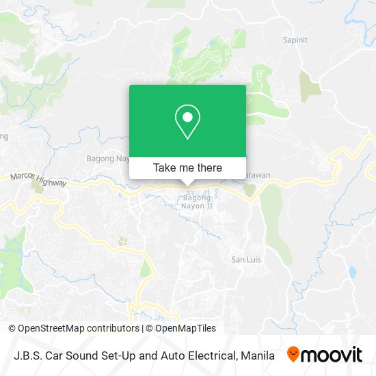 J.B.S. Car Sound Set-Up and Auto Electrical map