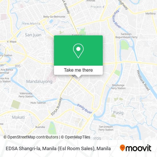 EDSA Shangri-la, Manila (Esl Room Sales) map