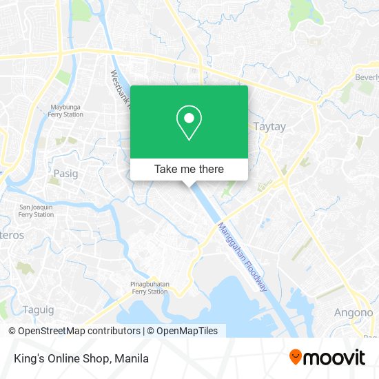 King's Online Shop map