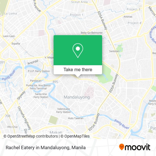 Rachel Eatery in Mandaluyong map