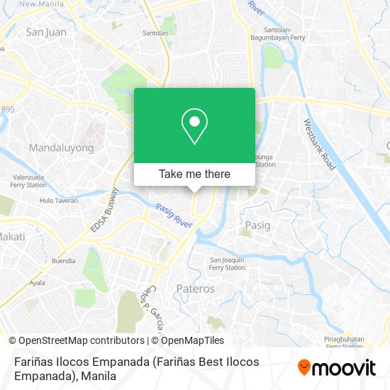 Fariñas Ilocos Empanada map