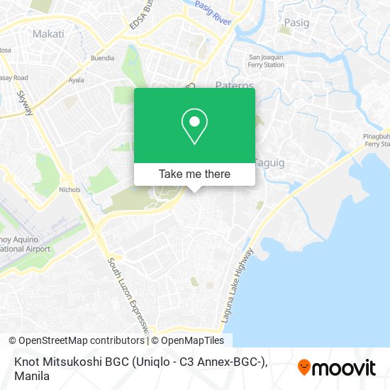 Knot Mitsukoshi BGC (Uniqlo - C3 Annex-BGC-) map