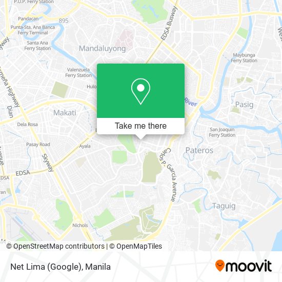 Net Lima (Google) map