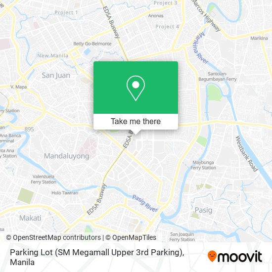 Parking Lot (SM Megamall Upper 3rd Parking) map