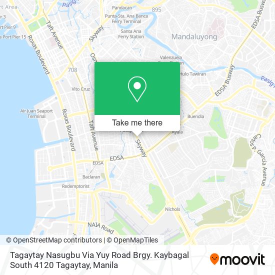 Tagaytay Nasugbu Via Yuy Road Brgy. Kaybagal South 4120 Tagaytay map