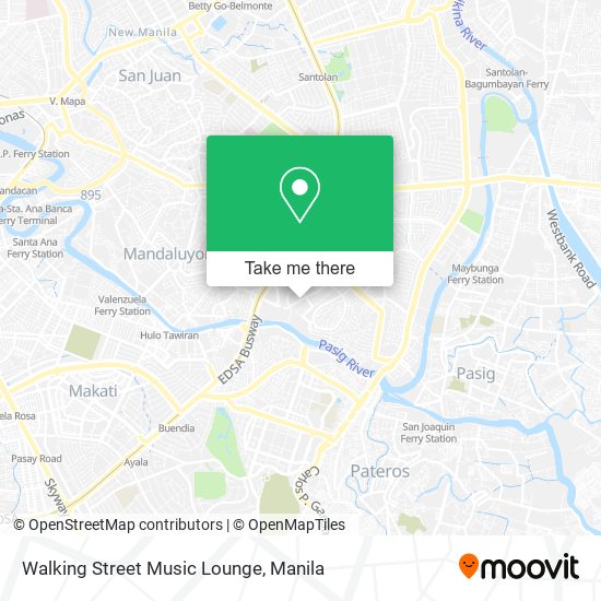 Walking Street Music Lounge map