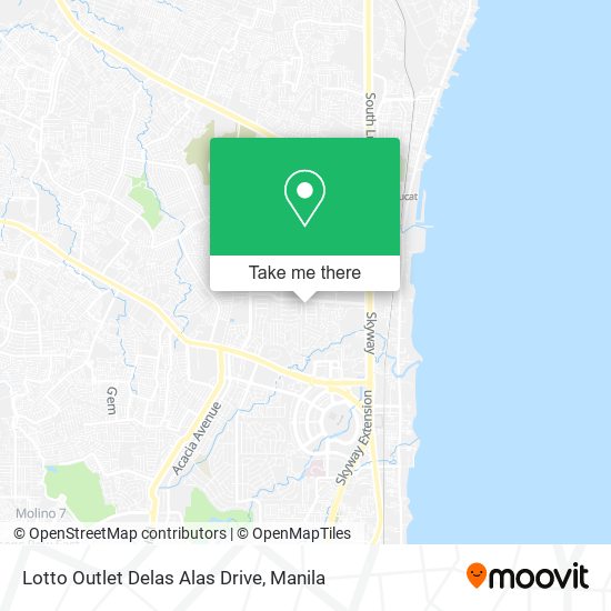 Lotto Outlet Delas Alas Drive map