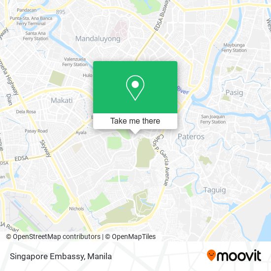 Singapore Embassy map