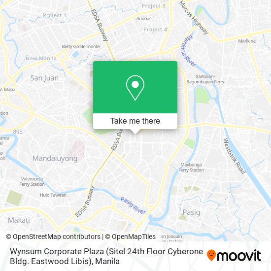 Wynsum Corporate Plaza (Sitel 24th Floor Cyberone Bldg. Eastwood Libis) map