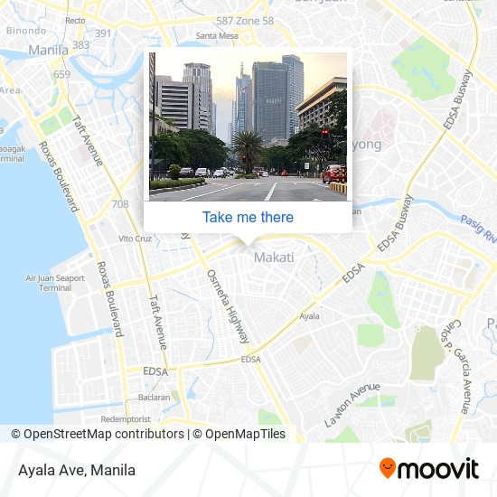 Ayala Ave map