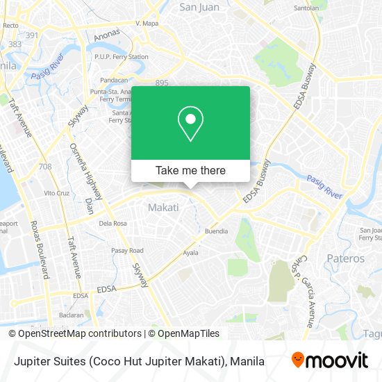 Jupiter Suites (Coco Hut Jupiter Makati) map